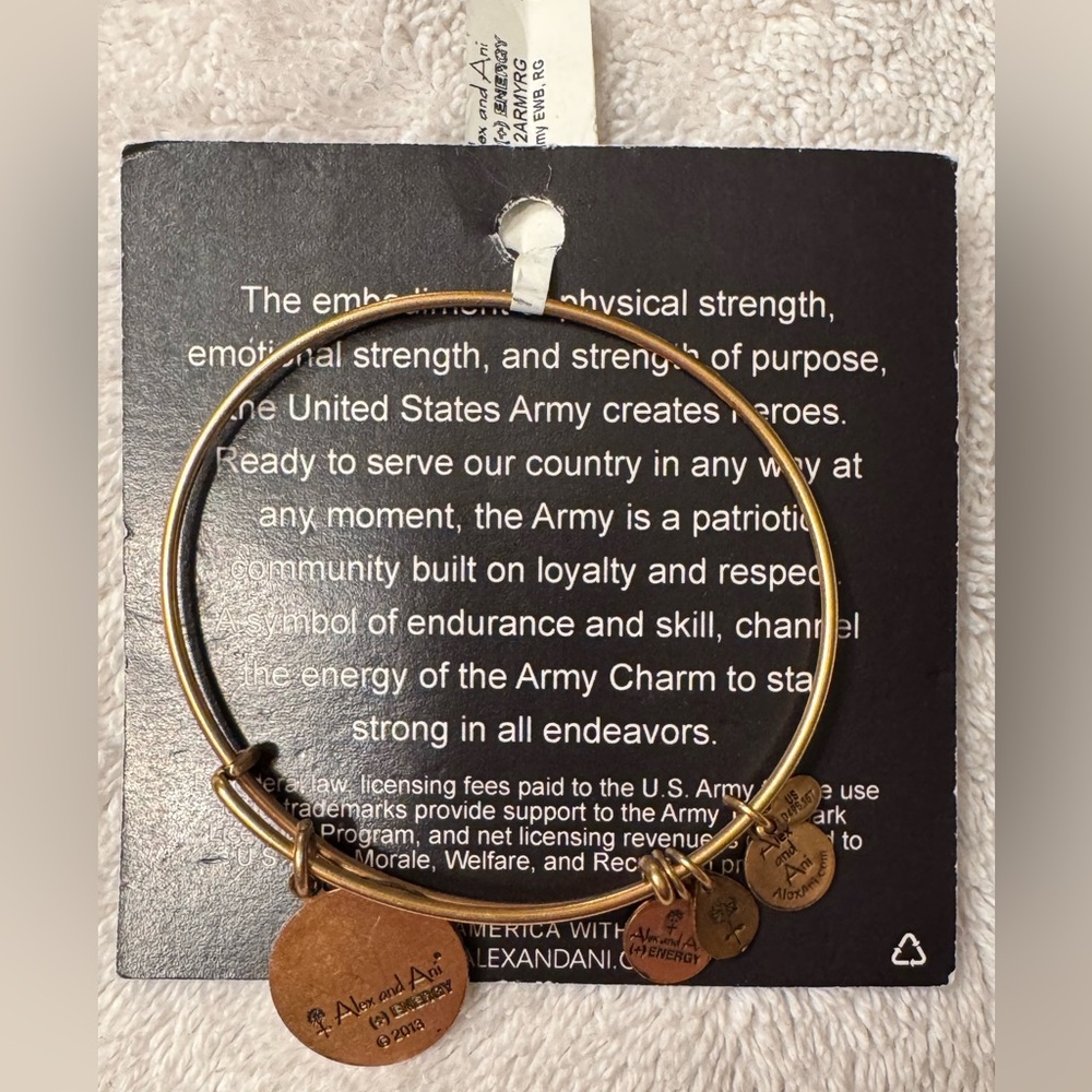 Alexi and Ani Army Charm Adjustable Bracelet 2013